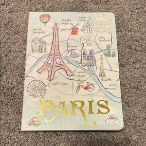 Paris Themed Journal with Gold Accents